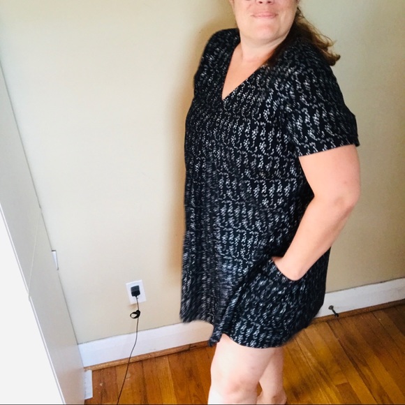 eShakti Stars Print Mini Dress Size 2X - Picture 5 of 12